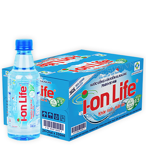 Nước ion Life 330ml (Thùng 24 chai) - Freeship!