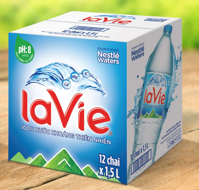 Nước Lavie 1.5L (1,5 lít x 12 chai) - NuocSuoi.VN