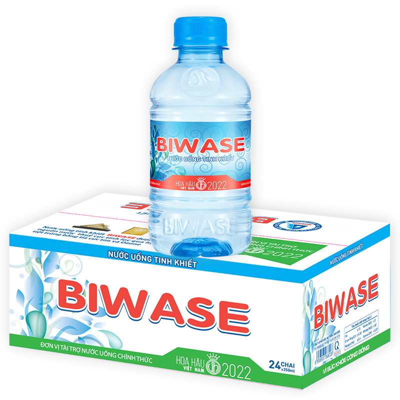 Nước Biwase 250ml (Thùng 24 chai) - Freeship!