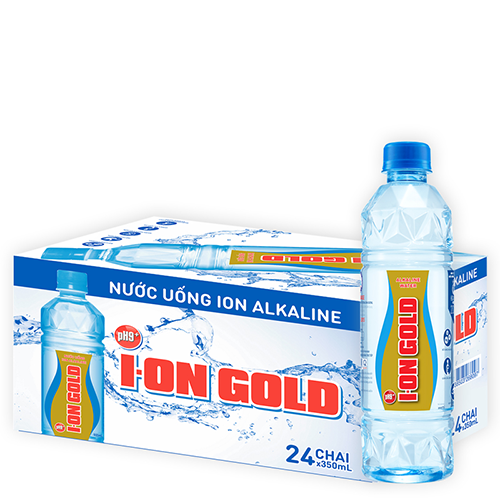 nước ion Gold 350ml, ion Gold, giá rẻ, freeship tại TPHCM, nước suối đóng chai, 350ml, nước ion kiềm, nước suối