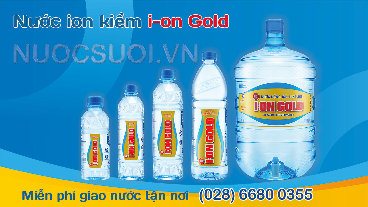 nước ion Gold 20L, bình 19L, ion Gold, giá rẻ, freeship tại TPHCM, nước bình 20L, nước uống đóng chai, 250ml, 350ml, 500ml, 1L, nước ion kiềm, nước ion Gold có tốt không