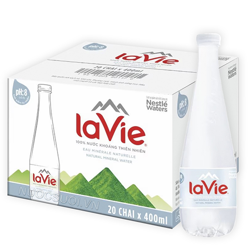 Nước Lavie Premium 400ml (Thùng 20 chai) - NuocSuoi.VN