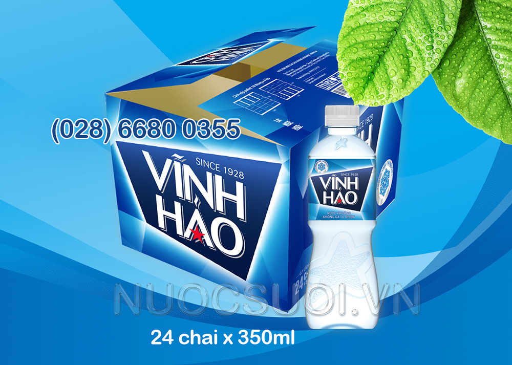 Nước Vĩnh Hảo 350ml (Thùng 24 chai) - Freeship!