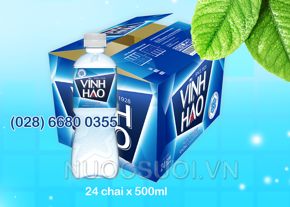 Nước Vĩnh Hảo 500ml (Thùng 24 chai) - Freeship!