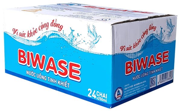 Thùng nước tinh khiết Biwase 250ml