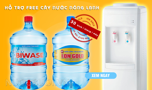 Hỗ trợ FREE cây nước nóng lạnh