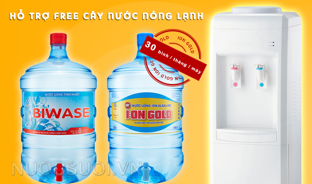 Hỗ trợ FREE cây nước nóng lạnh