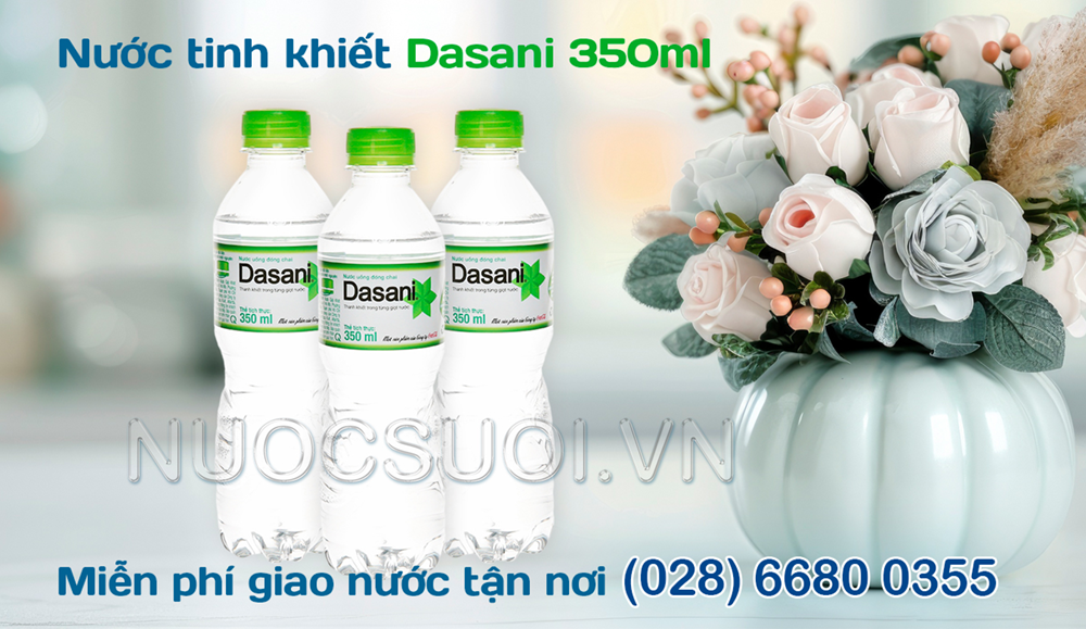 nước Dasani 350ml, thùng 24 chai, Dasani, nước suối, Coca-Cola, nước suối đóng chai, freeship tại TPHCM, nước đóng chai, nước tinh khiết